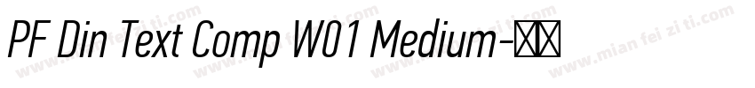 PF Din Text Comp W01 Medium字体转换